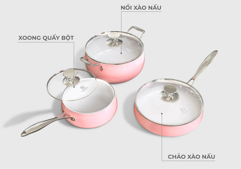 Bộ nồi Hawonkoo CWH-070-PK - Hàng chính hãng