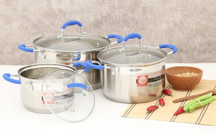 Bộ nồi Inox Elmich Smartcook SMR3 - Hàng chính hãng