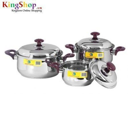 Bộ nồi Inox Happy Cook HC06C1  - Hàng chính hãng