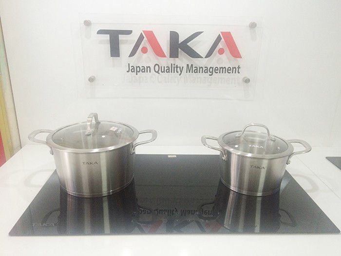 Bộ nồi inox Taka NI03V 3 đáy cao cấp - Hàng chính hãng