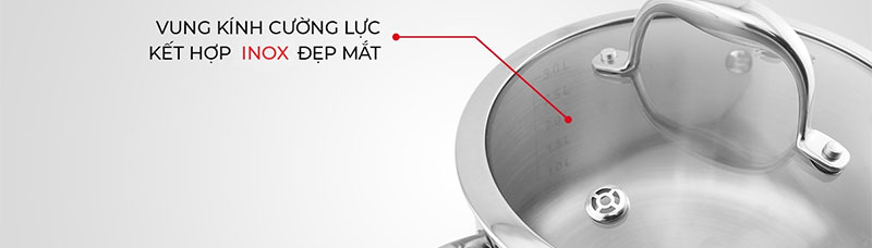 Bộ nồi Inox cao cấp 3 lớp đáy liền Elmich Trimax XS EL-3744 - Hàng chính hãng