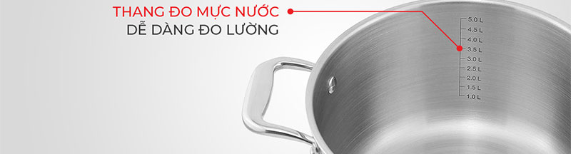 Bộ nồi Inox cao cấp 3 lớp đáy liền Elmich Trimax XS EL-3744 - Hàng chính hãng