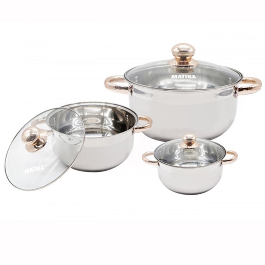 Nồi inox Matika MTK-C3 - Hàng chính hãng
