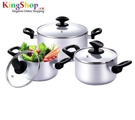 Bộ nồi Merry Supor HAD6S1 - Hợp kim nhôm - Hàng chính hãng