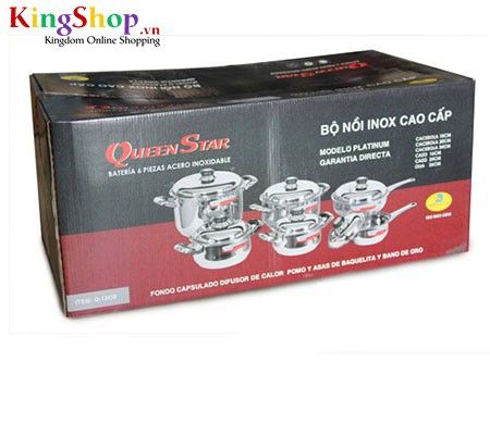 Bộ nồi Queen Star Happy Cook Q12CB