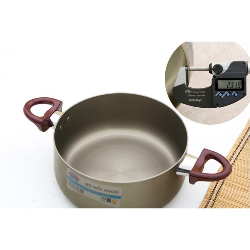 Bộ nồi Anod Sunhouse SH8831QT - Hàng chính hãng