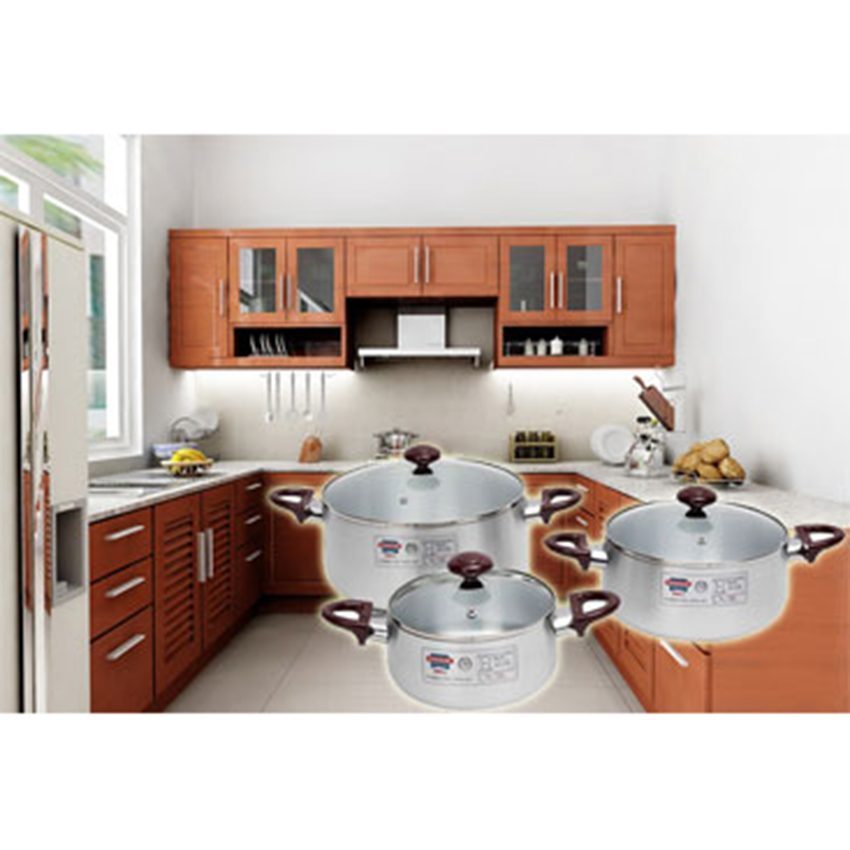 Bộ nồi Anod Sunhouse SH8833EB - Hàng chính hãng