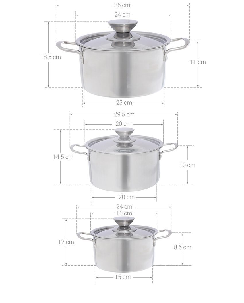 Bộ nồi Sunhouse SH114 - Hàng chính hãng