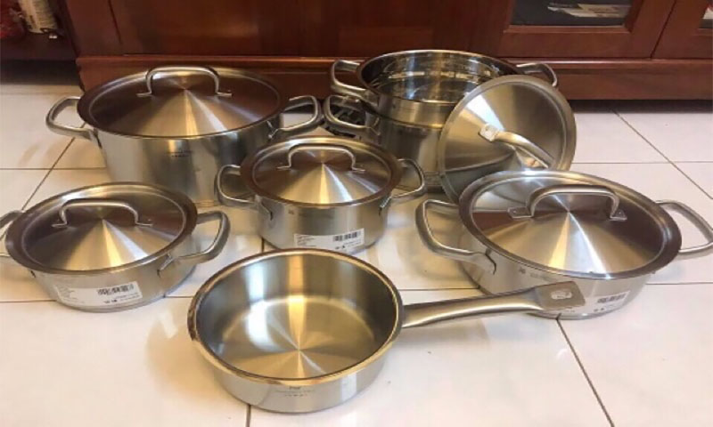 Bộ nồi WMF Gourmet Plus 7 món - Hàng chính hãng