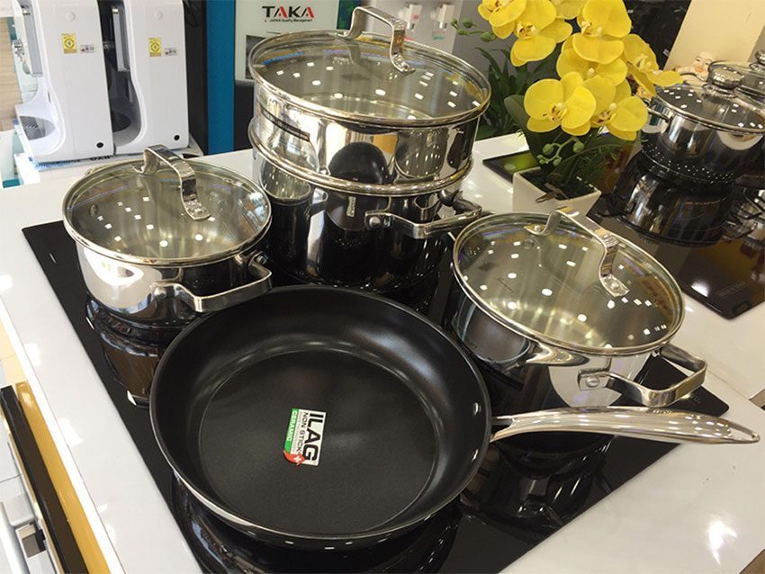 Bộ nồi ba đáy Inox Eurosun MC1702-Harmony - Hàng chính hãng