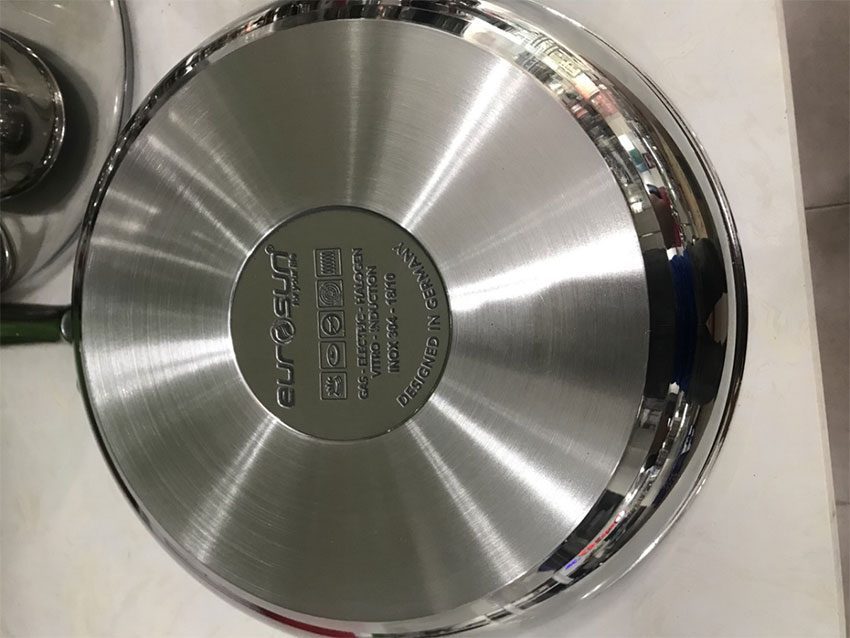 Bộ nồi ba đáy Inox Eurosun MC1702-Harmony - Hàng chính hãng