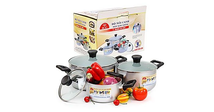 Bộ nồi Kim Cương KC-3NC - Hàng chính hãng
