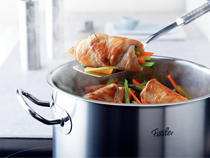 Bộ nồi chảo 4 món Fissler ORIGINAL PRO 084-133-04-000 nắp inox - Hàng chính hãng