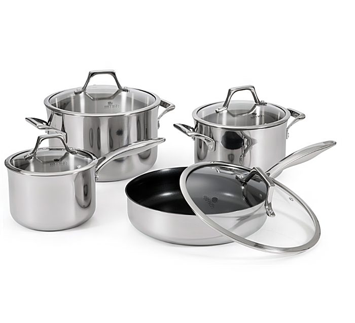 Bộ nồi chảo inox Elmich Potenza EL-2851 - Hàng chính hãng