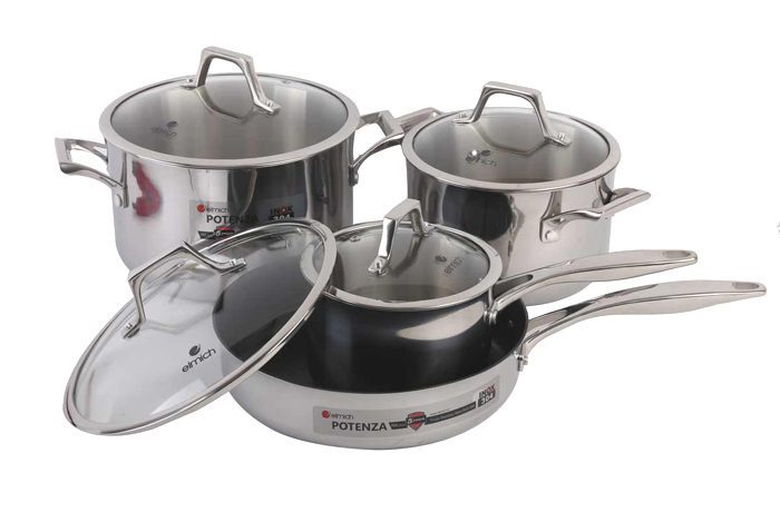 Bộ nồi chảo Elmich Potenza EL2851 - Hàng chính hãng