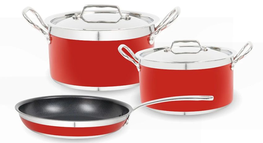 Bộ nồi chảo Hafele COOKWARE RED 531.08.042 - Hàng chính hãng