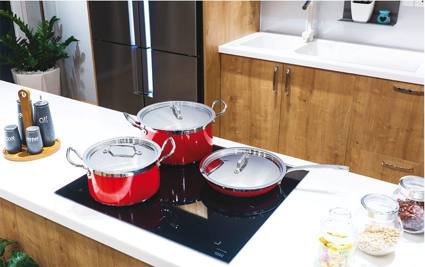 Bộ nồi chảo Hafele COOKWARE RED 531.08.042 - Hàng chính hãng