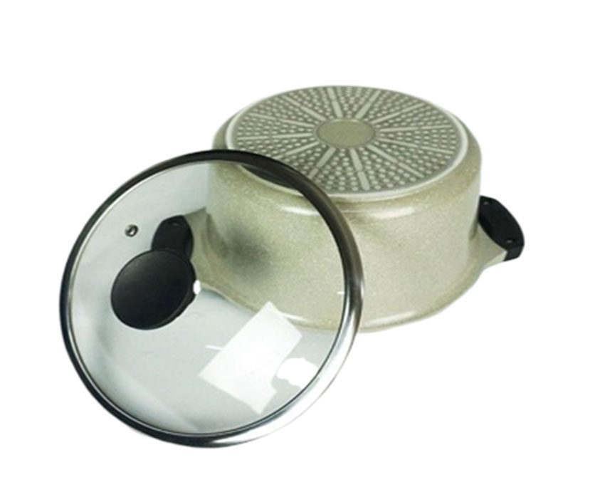 Bộ nồi chảo đá Lock&Lock Vitamin Stone LCA6244DS02 - Hàng chính hãng