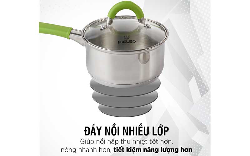 Bộ nồi chảo inox 6 món cao cấp Kieler RW1003 - Hàng chính hãng