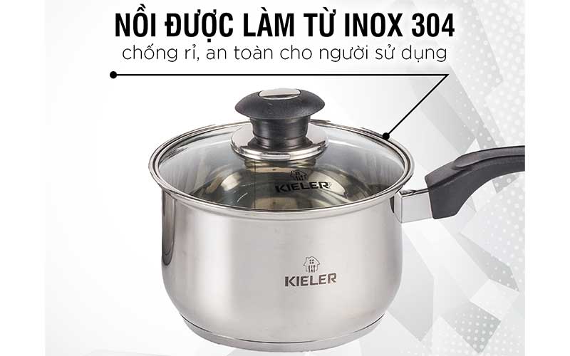 Bộ nồi chảo inox 6 món cao cấp Kieler RW1222 - Hàng chính hãng