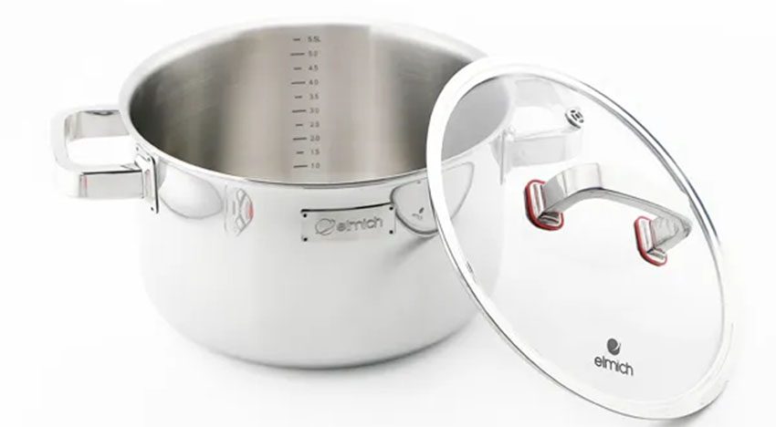 Bộ nồi chảo inox Elmich Diamond EL3329 - Hàng chính hãng