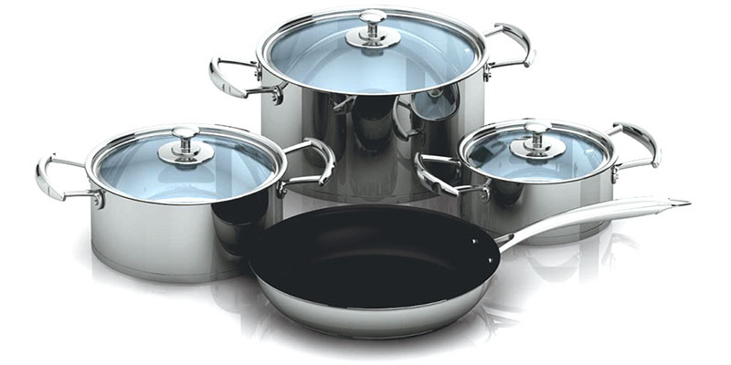 Bộ nồi chảo inox Faster Luxury - Hàng chính hãng