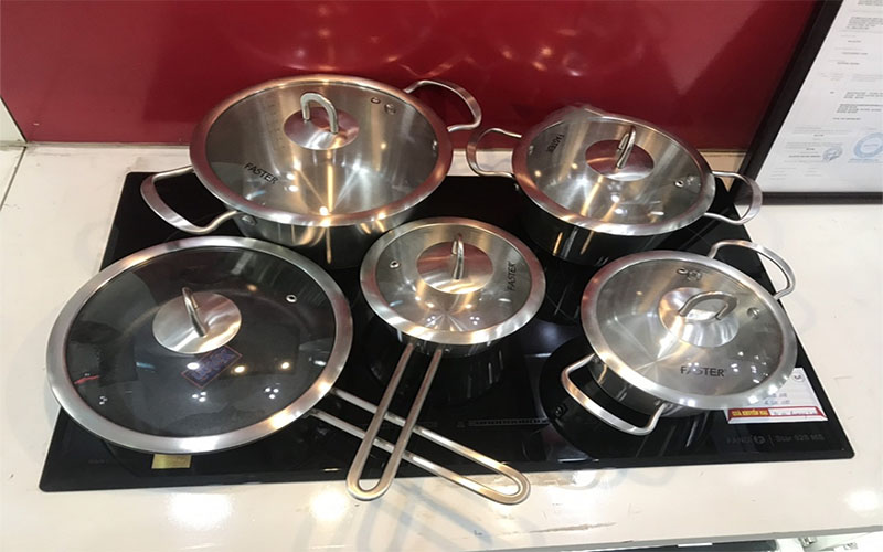Bộ nồi chảo inox Faster Utility - Hàng chính hãng