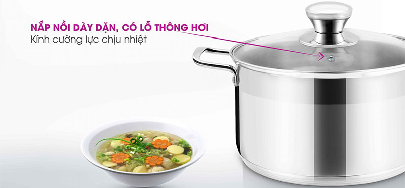 Bộ nồi chảo inox Mutosi MC-347 - Hàng chính hãng