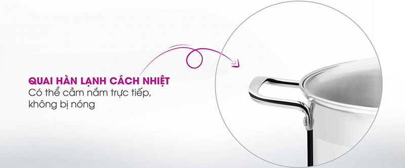 Bộ nồi chảo inox Mutosi MC-347 - Hàng chính hãng