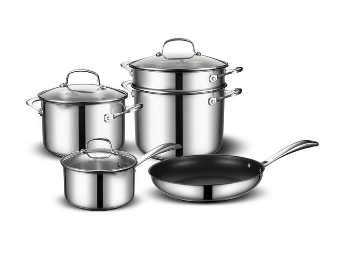 Bộ nồi chảo inox Elmich Premium EL-3134 - Hàng chính hãng