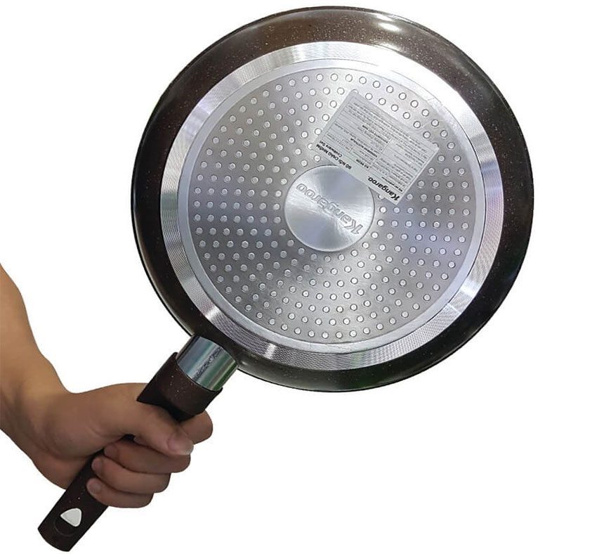 Chất liệu đáy nồi của bộ nồi chảo nhôm Kangaroo KG992M