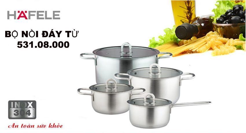 Bộ nồi đáy từ Hafele 531.08.000 - Hàng chính hãng