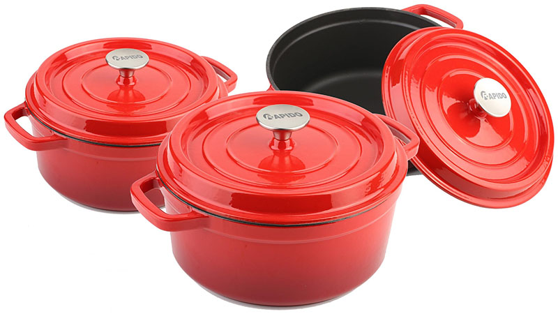 Bộ nồi gang đúc tráng men Rapido RK202224 - Hàng chính hãng