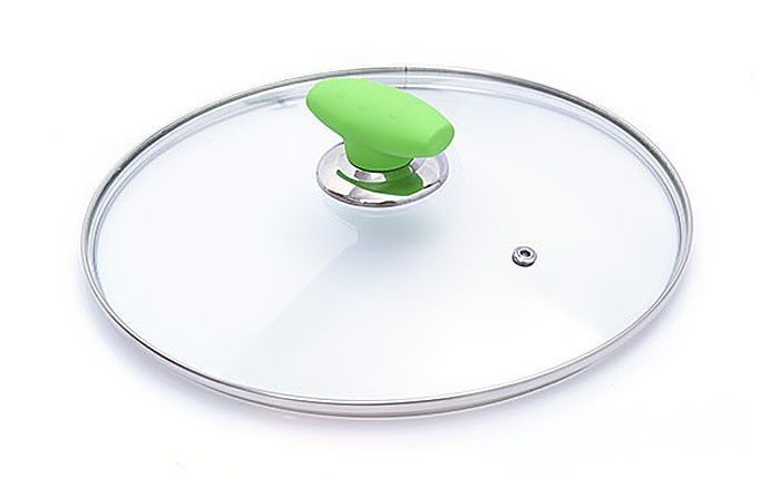 Bộ 5 nồi hợp kim nhôm đáy từ tráng men Megami - Nắp kính