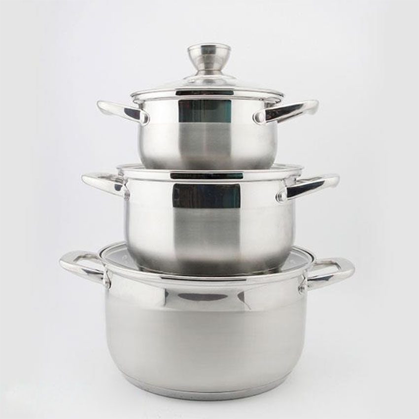 Bộ nồi inox 3 chiếc Smartcook Elmich SM-3337 - Hàng chính hãng