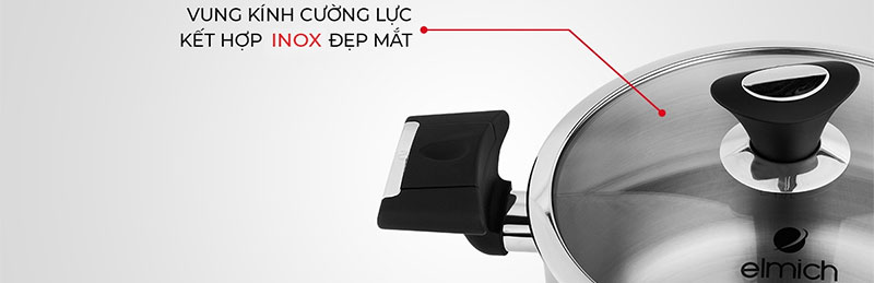 Bộ nồi Inox 3 lớp cao cấp đáy liền Elmich Trimax XP EL-3755 - Hàng chính hãng
