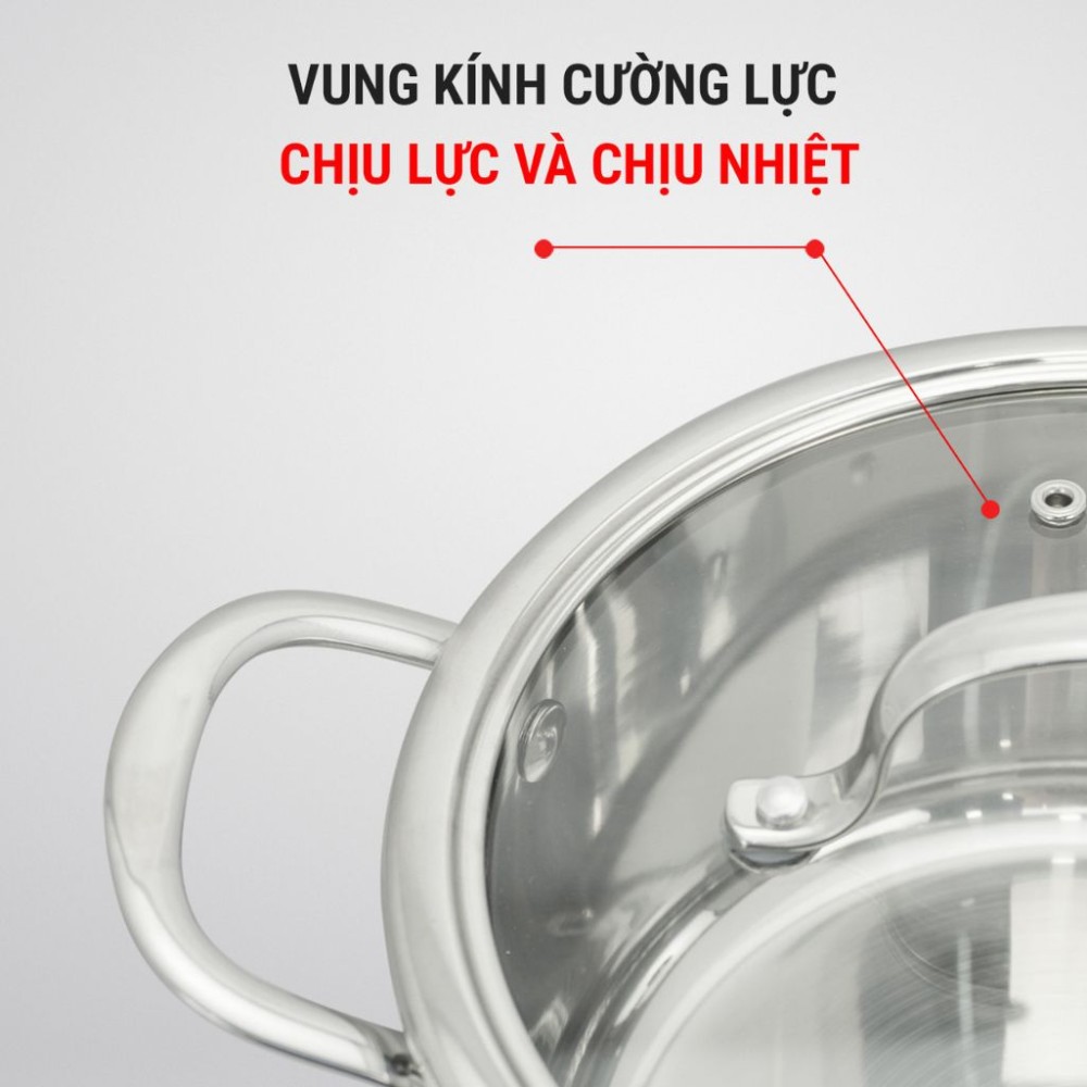 Bộ nồi Inox 3 lớp đúc liền khối Kalpen Kampfer KF3 - Hàng chính hãng