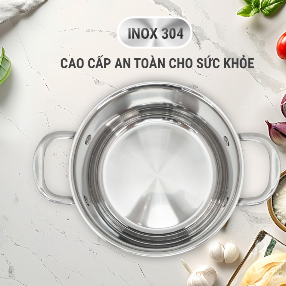 Bộ nồi Inox 3 lớp đúc liền khối Kalpen Kampfer KF3 - Hàng chính hãng