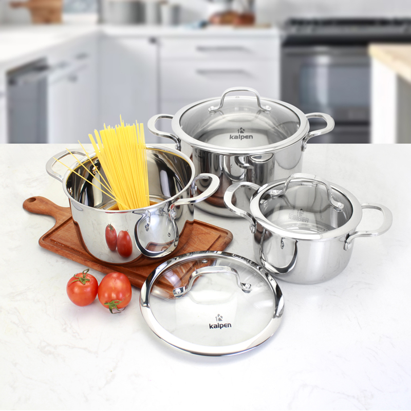 Bộ nồi inox 3 lớp Kalpen Kazler KZ1 - Hàng chính hãng