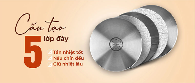 Bộ nồi inox 3 món Nagakawa NAG1360 - Hàng chính hãng