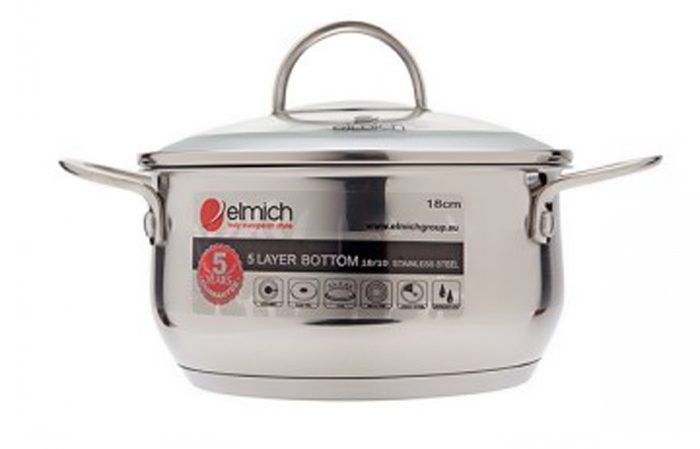 Bộ nồi inox 5 đáy Elmich Celestine 5 chiếc 18-20-22-24-28