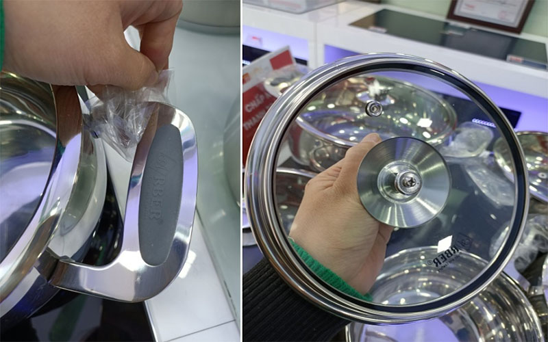 Bộ nồi inox 5 món Arber AB06SCC - Hàng chính hãng