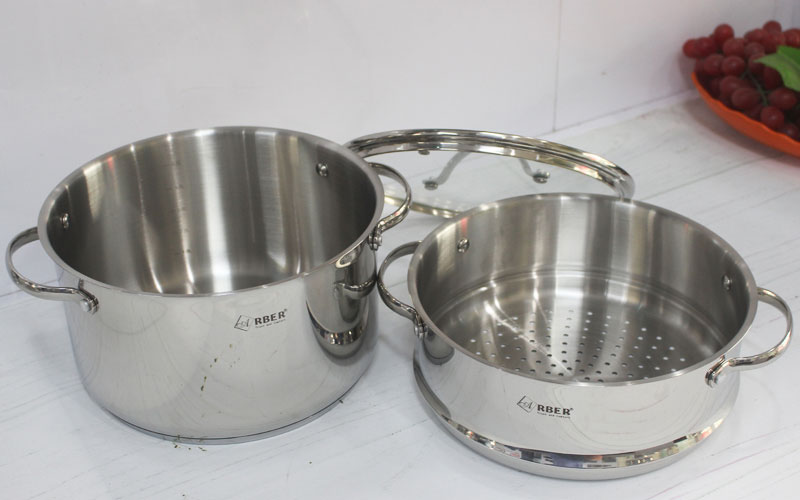 Bộ nồi inox 5 món Arber Diamond - Hàng chính hãng