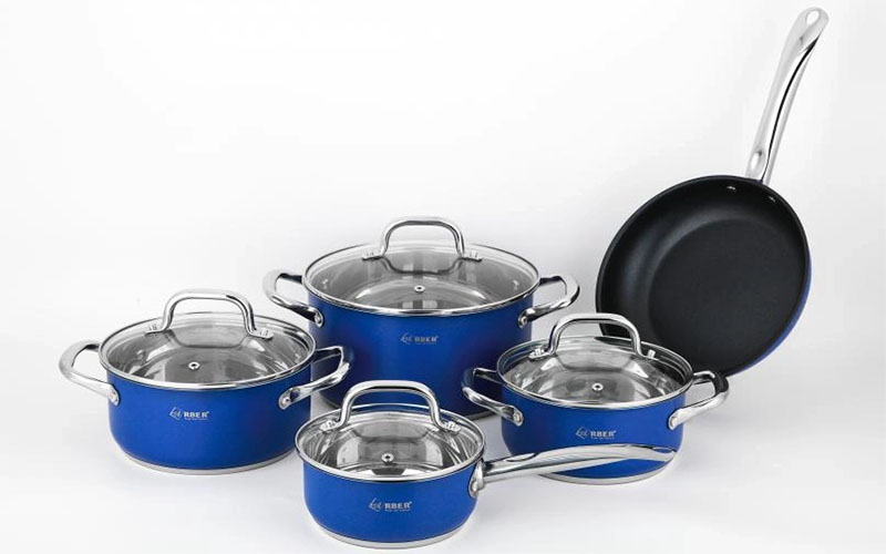 Bộ nồi inox 5 món Arber NAVY BLUE - Hàng chính hãng