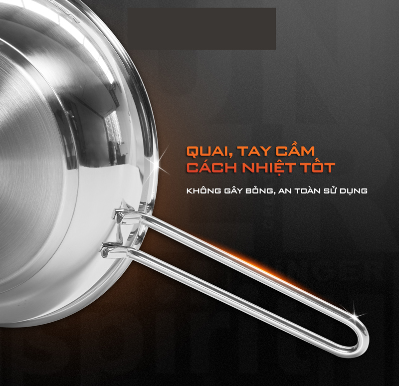 Bộ nồi inox 5 chi tiết Junger CWJ-050 - Hàng chính hãng