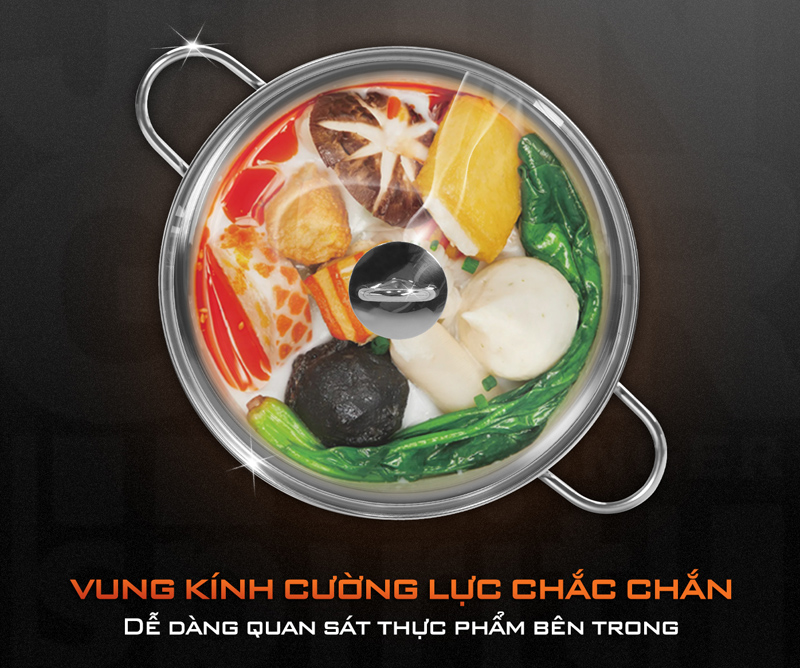 Bộ nồi inox 5 chi tiết Junger CWJ-050 - Hàng chính hãng