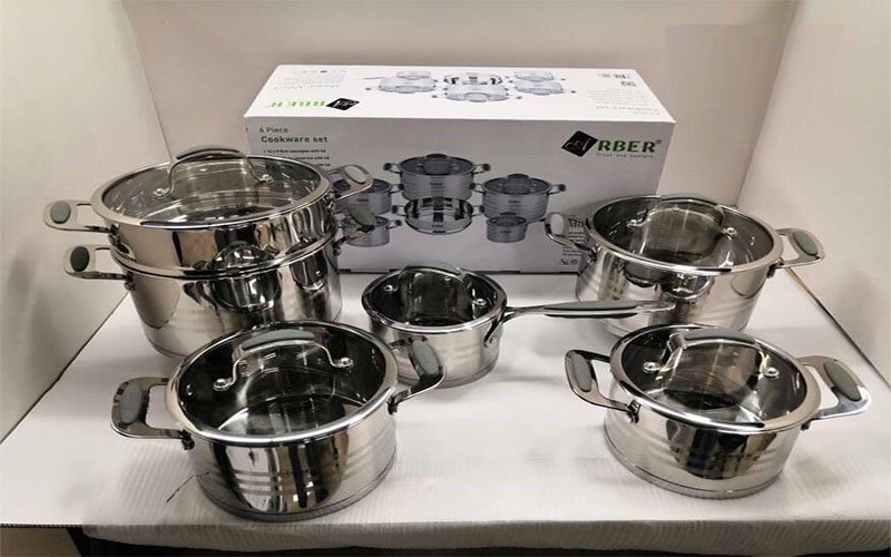 Bộ nồi inox 6 món Arber AN07I - Hàng chính hãng