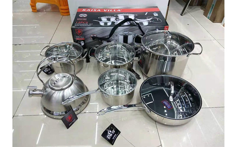 Bộ nồi inox 6 món Kaisa Villa KV-6666 - Hàng chính hãng