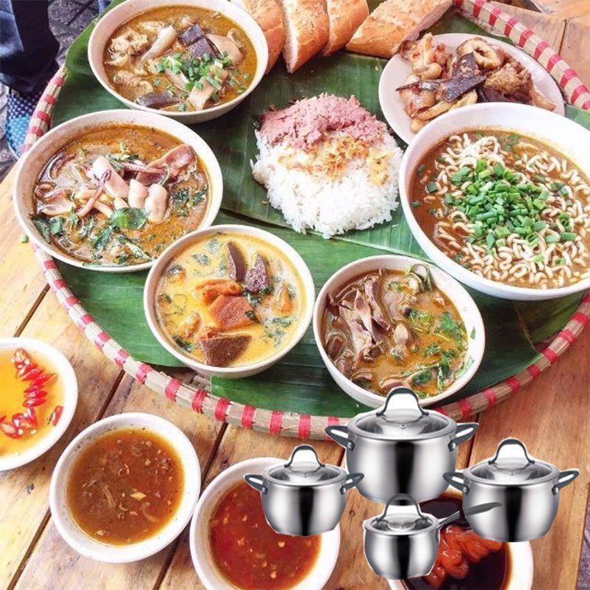 Bộ nồi inox Canzy CZ-788 - Hàng chính hãng