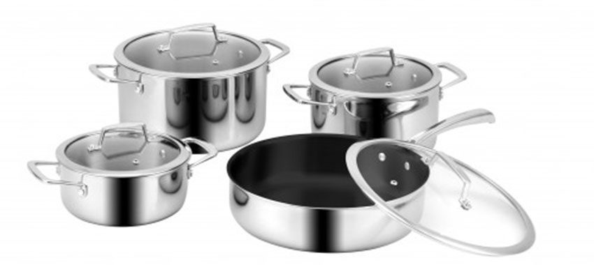 Bộ nồi inox Eurosun MC1801 – Luxury - Hàng chính hãng